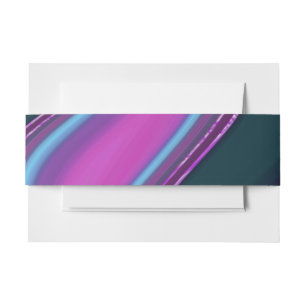 pattern abstract marbled invitation belly band