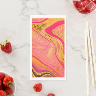 pattern abstract marbled napkin