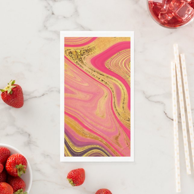 pattern abstract marbled napkin (Insitu)