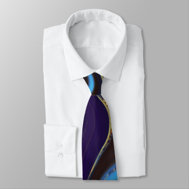 pattern abstract marbled tie (Tied)