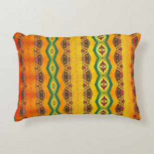 pattern abstract orange decorative cushion