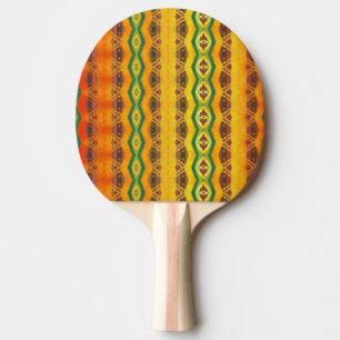 pattern abstract orange ping pong paddle
