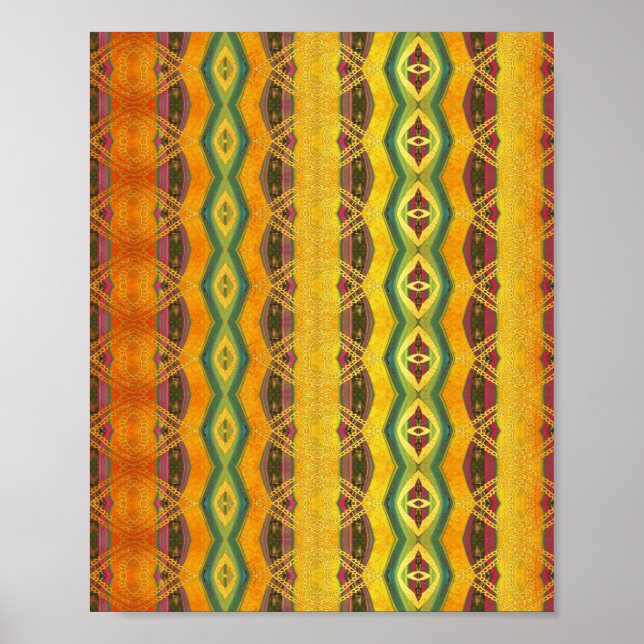 pattern abstract orange poster (Front)