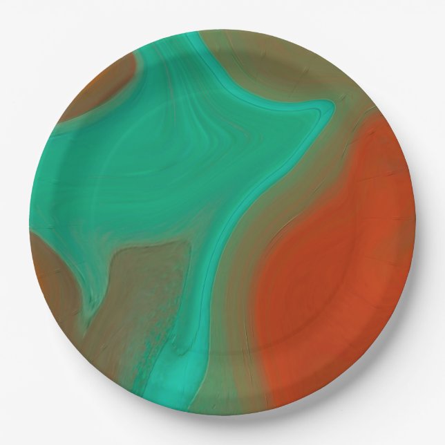 pattern abstract paper plate (Front)