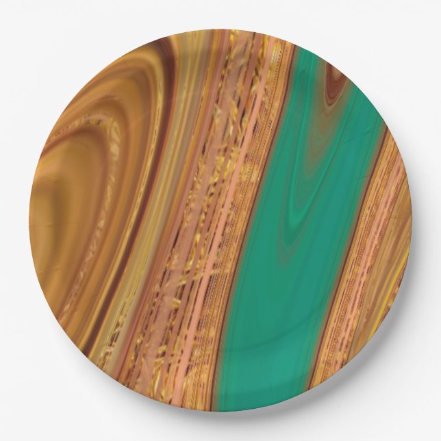 pattern abstract. paper plate (Front)