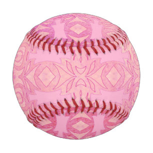 pattern abstract pink baseball