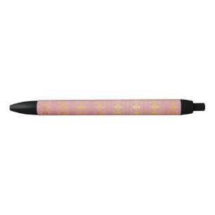 pattern abstract pink black ink pen