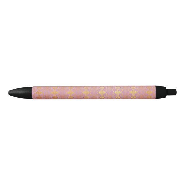 pattern abstract pink black ink pen (Front)