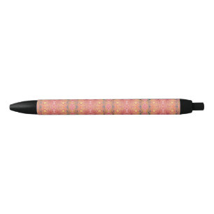 pattern abstract pink black ink pen