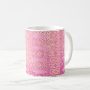 pattern abstract pink coffee mug