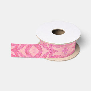 pattern abstract pink satin ribbon