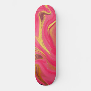 pattern abstract pink skateboard