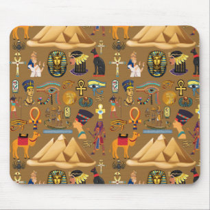 Pattern Ancient Egyptian Hieroglyphic Symbol  Mouse Pad