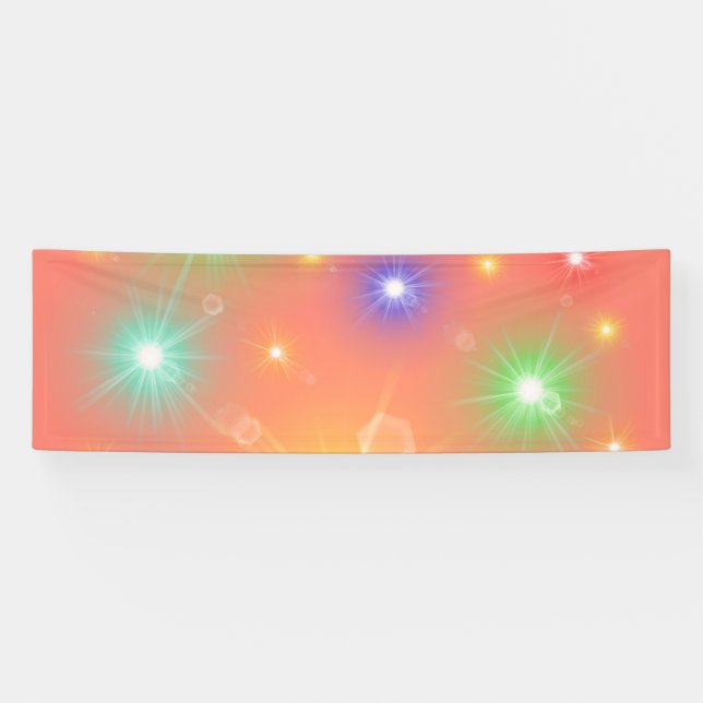 pattern and colourful lights banner (Horizontal)