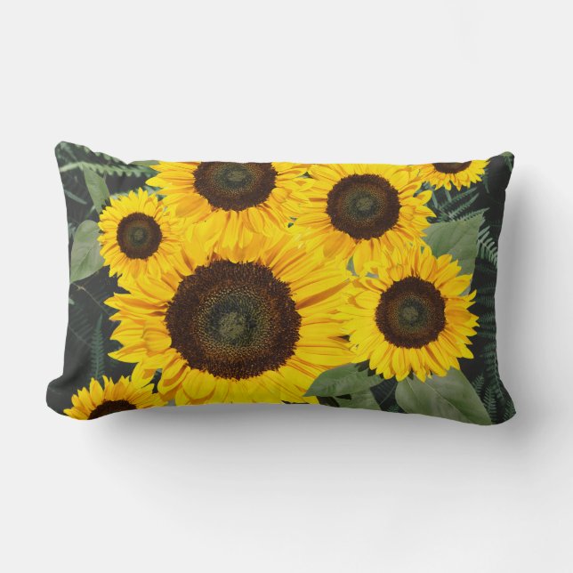 pattern and glam style lumbar cushion (Front)