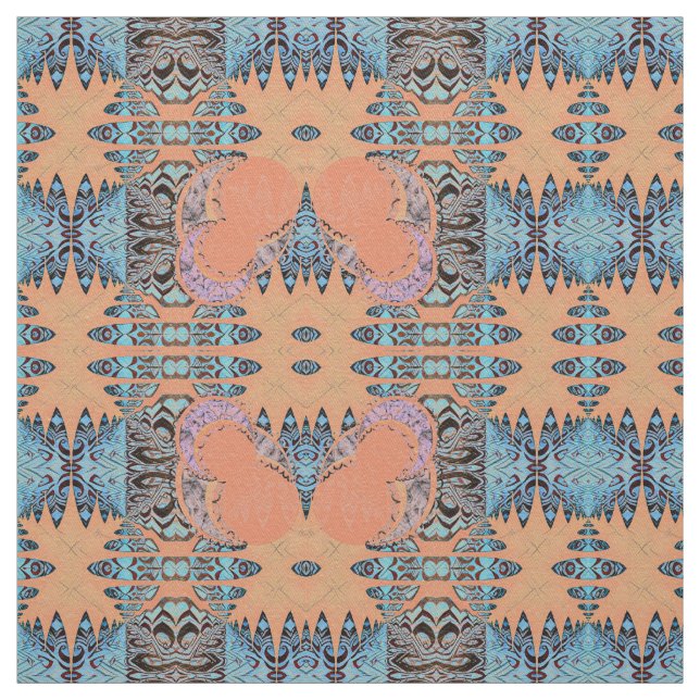 Pattern and Moons Fabric (Swatch)