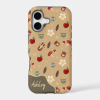 Pattern Animals Faces iPhone Case