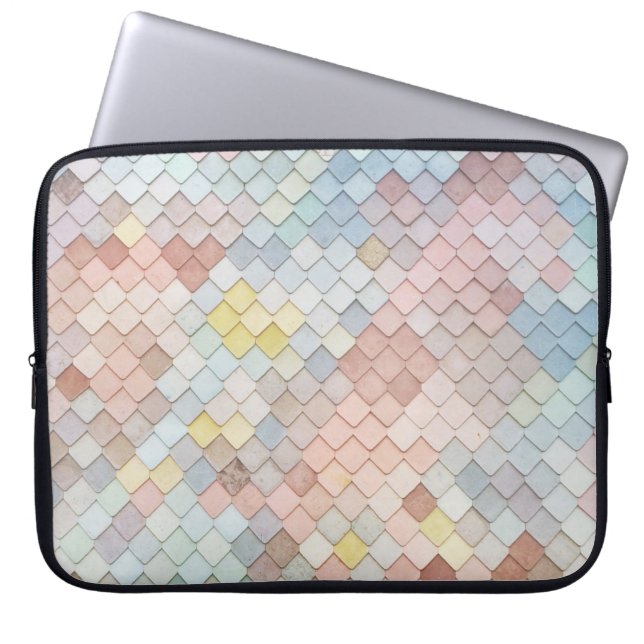 Pattern Art Cute Pastel Patterns Geometric Design  Laptop Sleeve (Front)