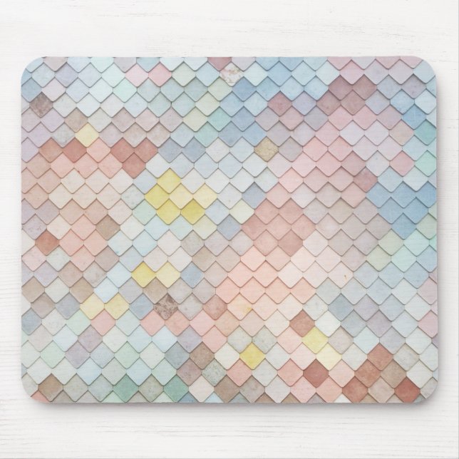 Pattern Art Cute Pastel Patterns Geometric Design  Mouse Pad (Front)