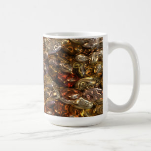 Pattern ART - Golden River Stones Coffee Mug