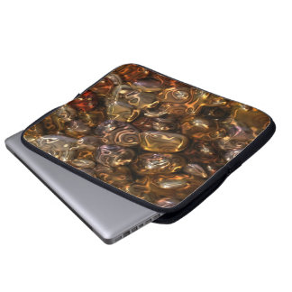 Pattern ART - Golden River Stones Laptop Sleeve