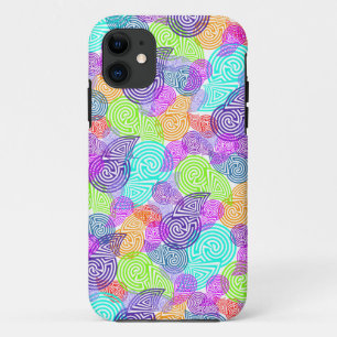 Pattern Art Labyrinths - pastel iPhone 11 Case