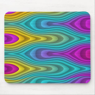 Pattern ARTs - stripes 3D coloured 19 Mouse Pad