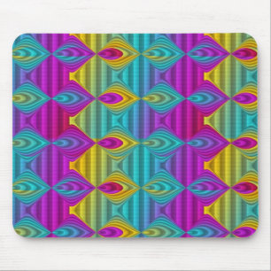 Pattern ARTs - stripes 3D coloured 22 Mouse Pad