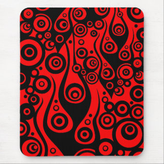 Pattern ARTs - Tattoo circle flames | fire red Mouse Pad