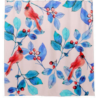 pattern background abstract red kaleidoscope desig shower curtain
