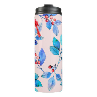 pattern background abstract red kaleidoscope desig thermal tumbler