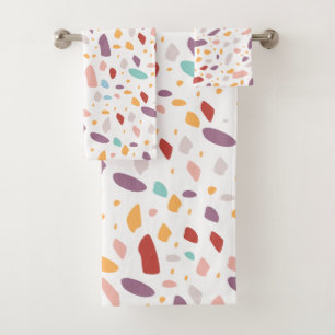 pattern bath towel set