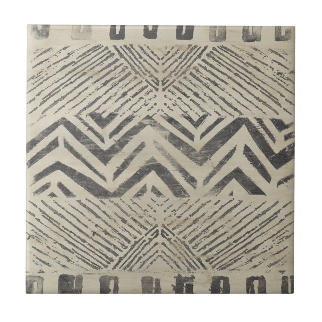 Pattern Bazaar - Geometric Shapes Ceramic Tile (Front)