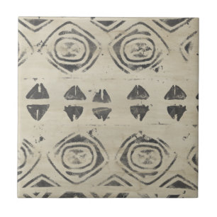 Pattern Bazaar - Rounded and Geometric Shapes Ceramic Tile