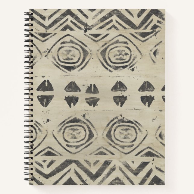 Pattern Bazaar - Rounded and Geometric Shapes Notebook (Front)