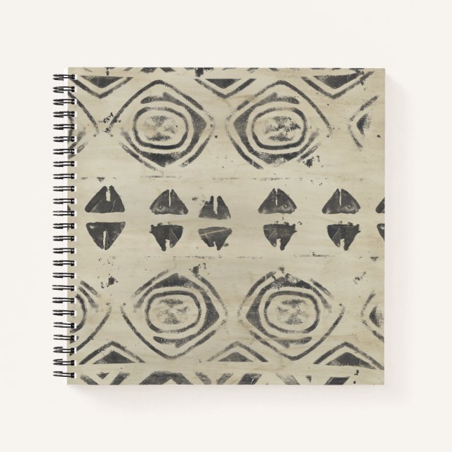 Pattern Bazaar - Rounded and Geometric Shapes Notebook (Front)