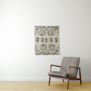 Pattern Bazaar - Rounded and Geometric Shapes Tapestry