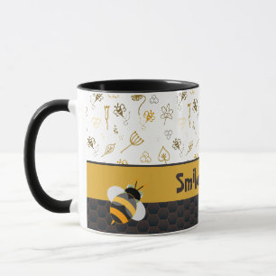 Pattern bee honeycomb Coffee Mug