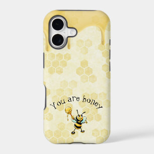 Pattern bee honeycomb iPhone Case