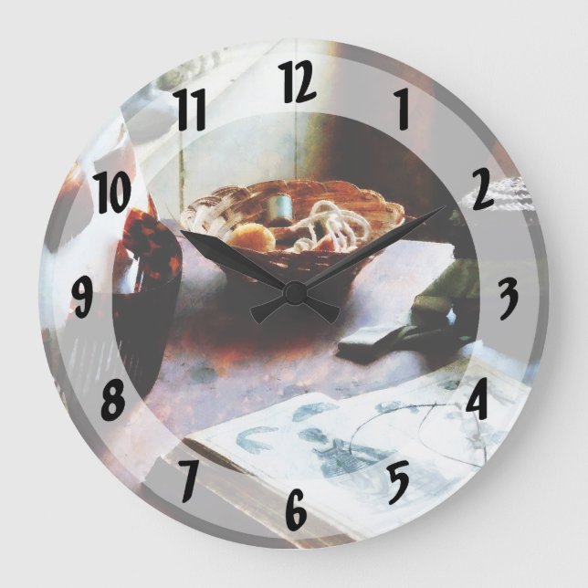 Pattern Book Large Clock (Front)