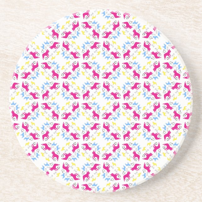 Pattern Bulldogs Coaster (Front)