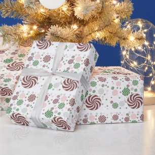 Pattern Christmas pretzel Wrapping Paper