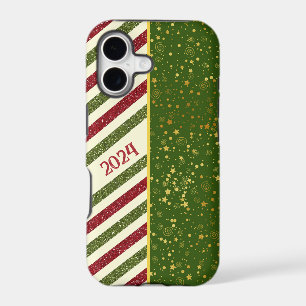 Pattern Christmas stripe iPhone Case