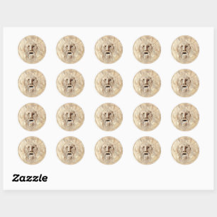 pattern classic round sticker