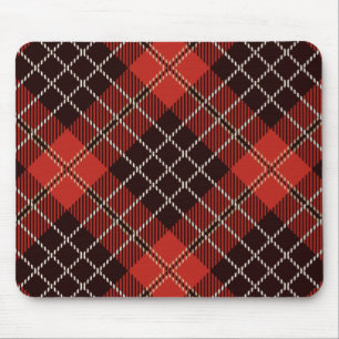 Pattern Colorfull Scottish Geometric Vintage Mouse Pad
