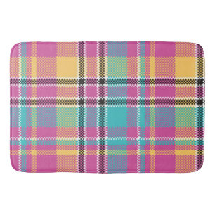 Pattern Colorfull Stylish Design Geometric Vintage Bath Mat