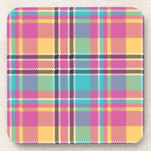 Pattern Colorfull Stylish Design Geometric Vintage Coaster