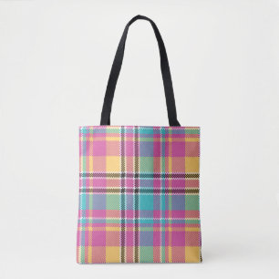 Pattern Colorfull Stylish Design Geometric Vintage Tote Bag