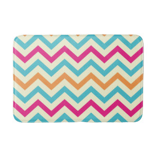 Pattern Colorfull Stylish Geometric Vintage Bath Mat