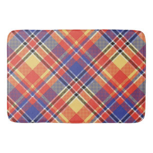 Pattern Colorfull Trendy Geometric Vintage Bath Mat